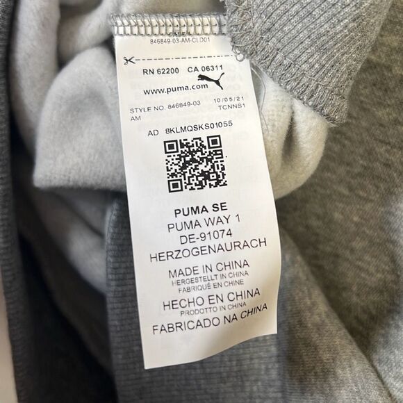 Puma Essentials Big Logo Men's Gray Hoodie Pullover Men Medium NWT - Picture 5 of 6